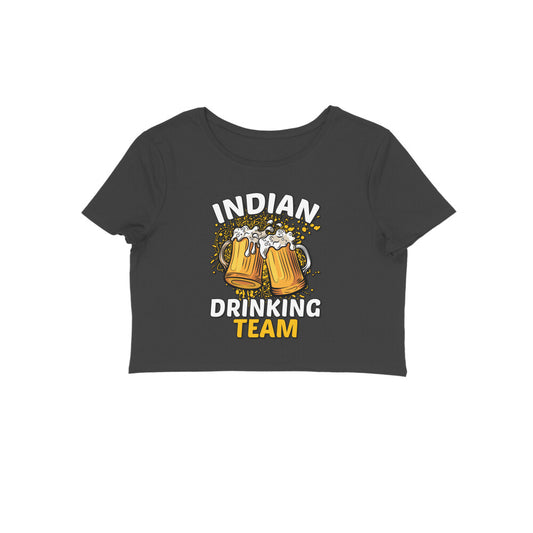 Crop Tops For Women - Indian Drinking Team