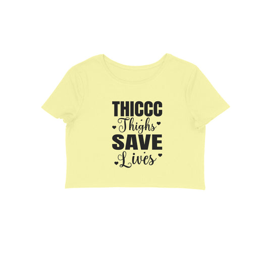 Crop Tops For Women - Thicc Thighs