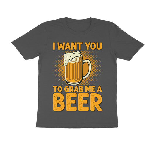 Round Neck For Men - Grab Me a Beer
